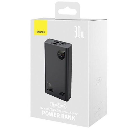 Power Bank Baseus Adaman 2 20000 mAh 30W (PPAD050001) Black 000085 фото